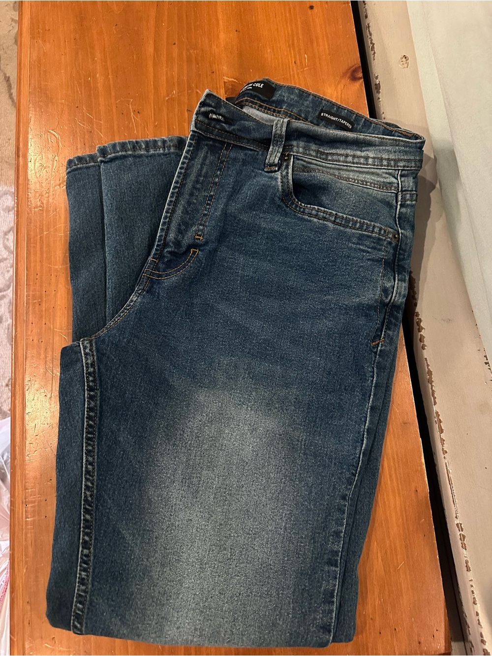 Kenneth Cole Indigo Straight-Leg Jeans